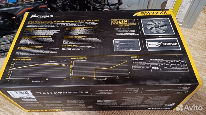 Corsair RM1000i gold + гарантия днс
