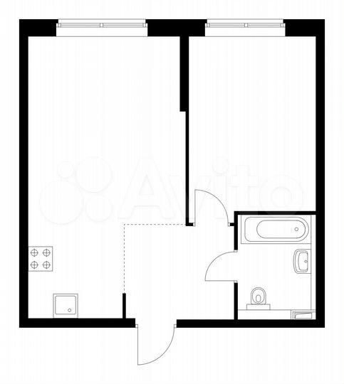1-к. квартира, 46,7 м², 19/24 эт.