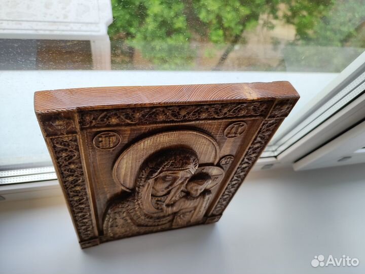 Икона резная Богородица Казанская (новая)