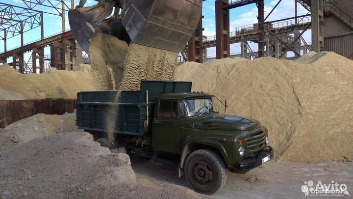 Песок Щебень Отсев Гпс Галька Мура Бутовый камень