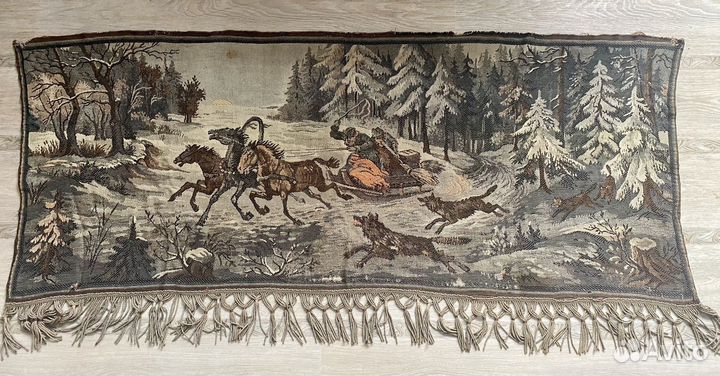 Старинный гобиленовый ковер СССР