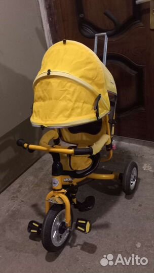Детский велосипед коляска с ручкой