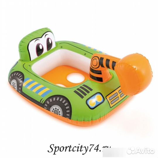 Круг надувной детский с трусами Intex Транспорт 59