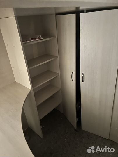 Кровать чердак/стол/стеллаж/шкаф