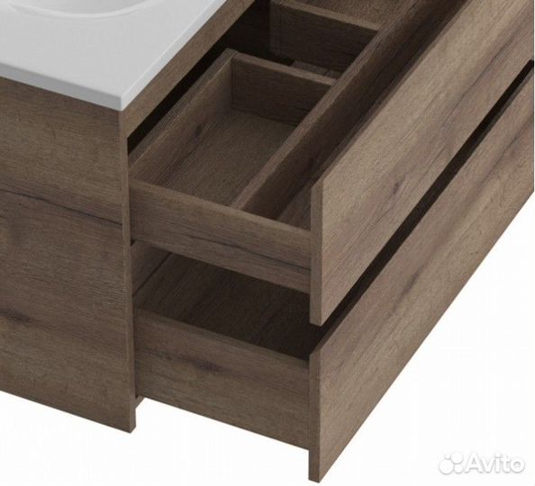 Тумба с раковиной BelBagno Kraft 39-80-BB-8099-3-80 Rovere Tabacco