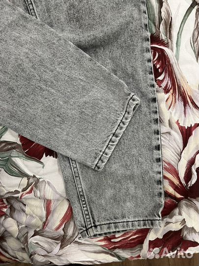 Джинсы mango 36 Mom серые