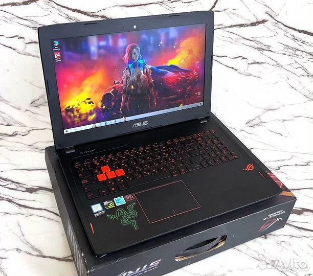 Мощный Ноутбук Asus ROG strix 15.6/Core i7/1070