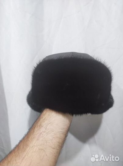 Норковая шапка, кожа