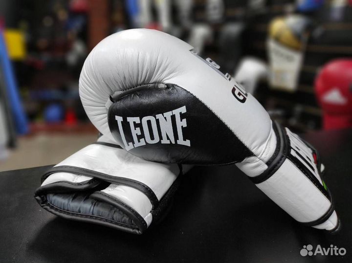 Боксерские перчатки leone glory натуральная кожа