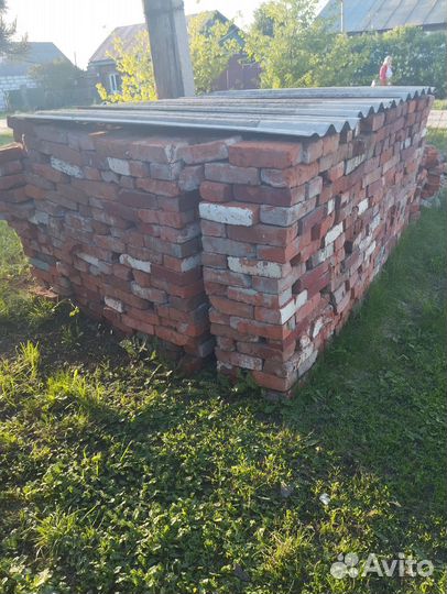 Кирпич красный бу
