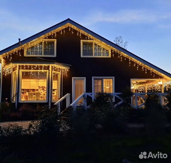 Бахрома гирлянда уличная