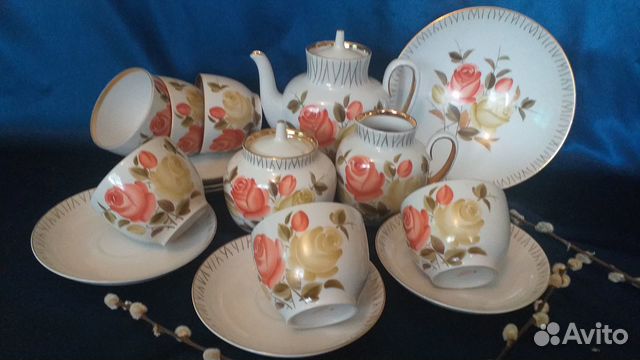Чайный сервиз лфз Букет чайных роз 6/16