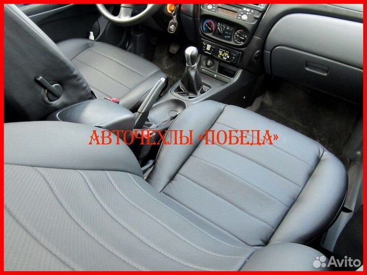 Чехлы Nissan Almera Classic из экокожи чёрные