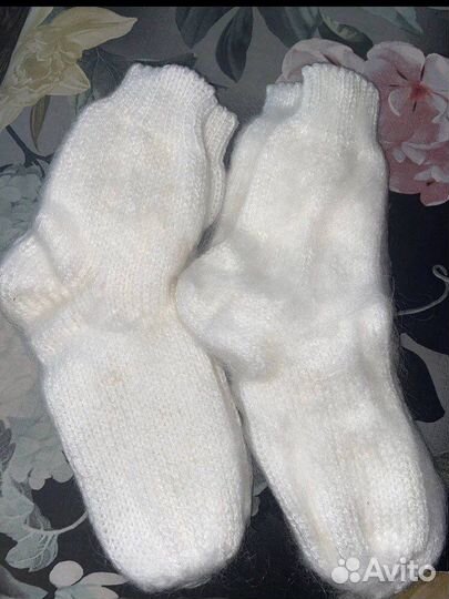 Варежки палантины паутинки носки козий пух