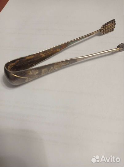 Щипцы для сахара серебро