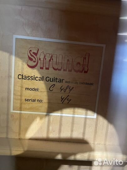 Классическая гитара Strunal c487