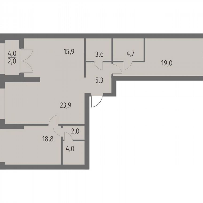 3-к. квартира, 99,2 м², 11/13 эт.