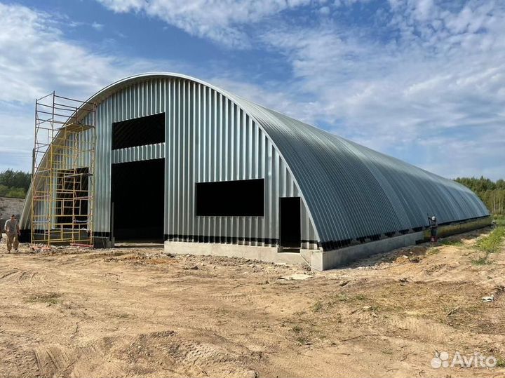 Арочный ангар под ключ