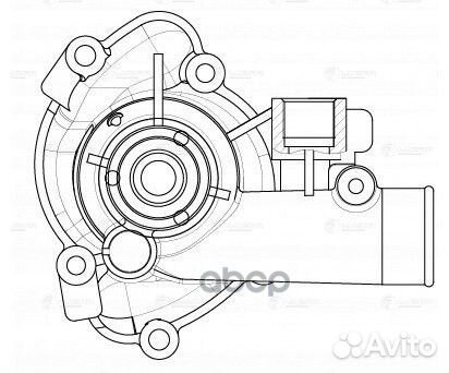 Насос водяной для А/М УАЗ С дв. змз PRO 409051/052