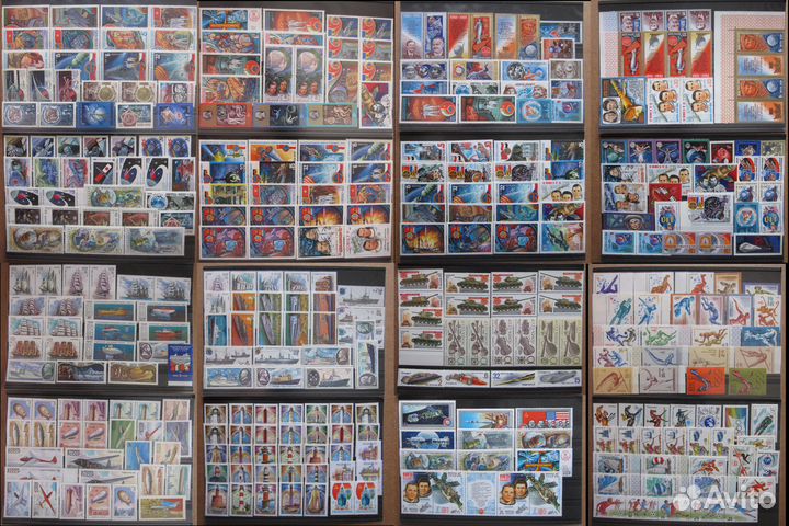 Марки СССР. Космос,транспорт,спорт 1965-1991 (чбн)