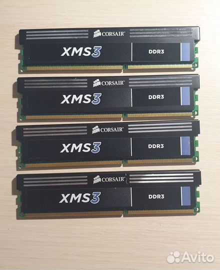 Оперативная память DDR3 Corsair XMS3 8гб (4*2Gb) 1