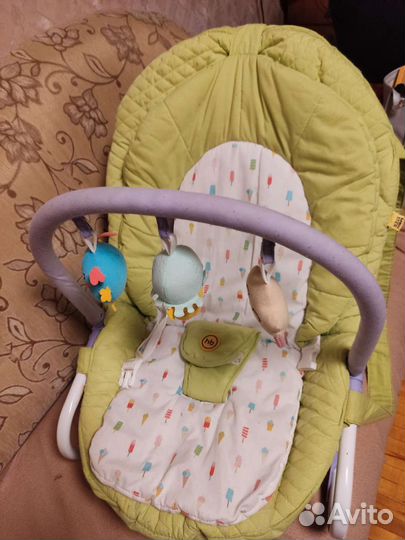 Шезлонг happy baby для новорождённых