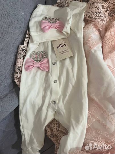 Luxury Baby Конверт на выписку Новый+слип и 2шапки