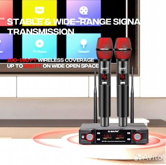 Ew100 Gmark радиосистема професс.для караоке новая