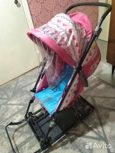 Санки коляска ника kids