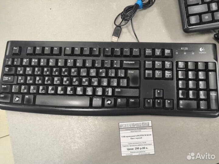 Клавиатура USB Logitech K120 Original Brand провод