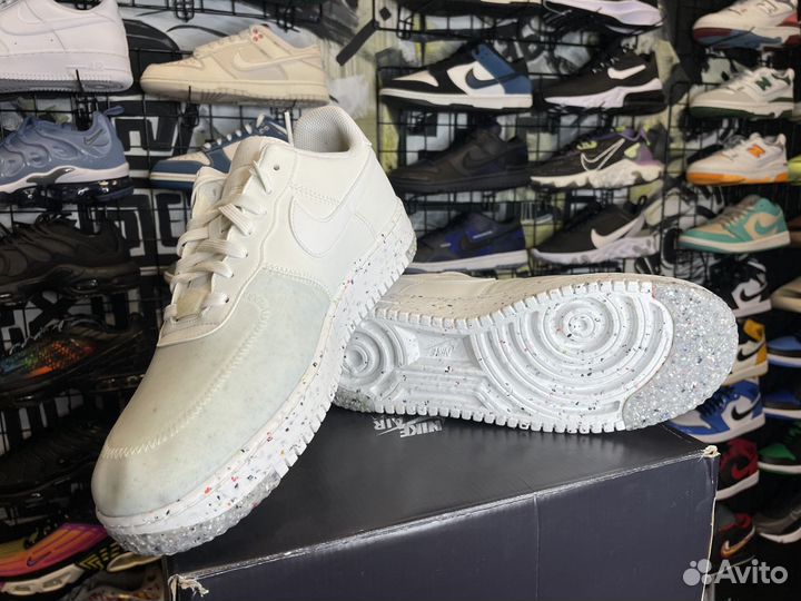 Nike AIR force 1 crater summit white кроссовки