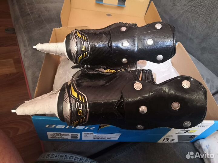 Коньки хоккейные детские bauer 2s, 31.5р