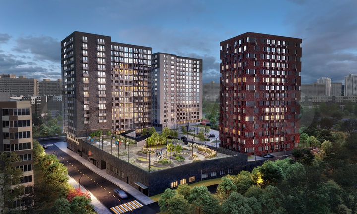 1-к. квартира, 40,3 м², 12/17 эт.