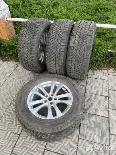 Колеса зимние 265/60/18 continental infiniti fx35
