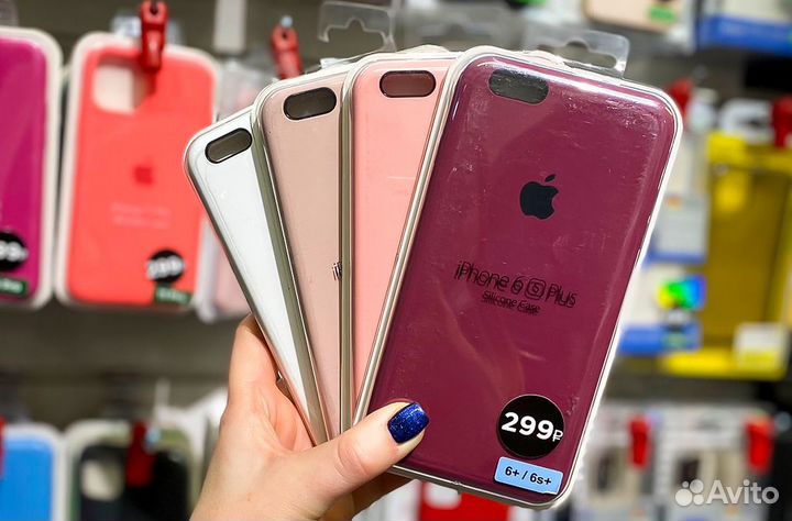 Чехол Silicone Case iPhone 6/6s Plus (22 цвета)