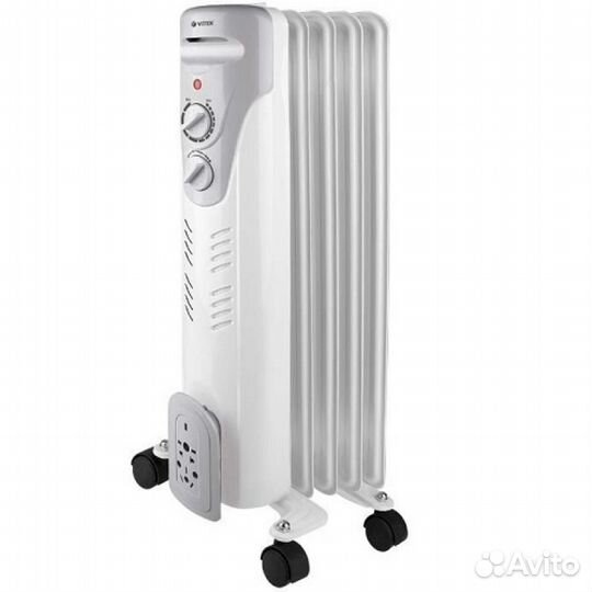 Радиатор масляный Vitek VT-1707 1000Вт белый 1707