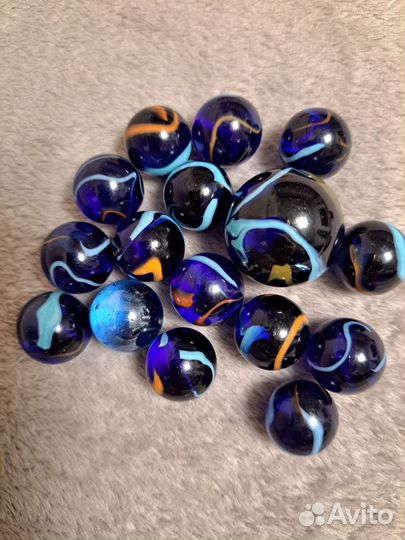 Декор стеклянные шарики марблс