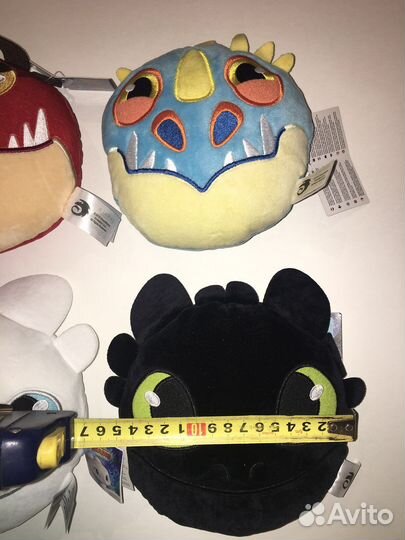 Мягкие игрушки дракоши пакетом набор розн