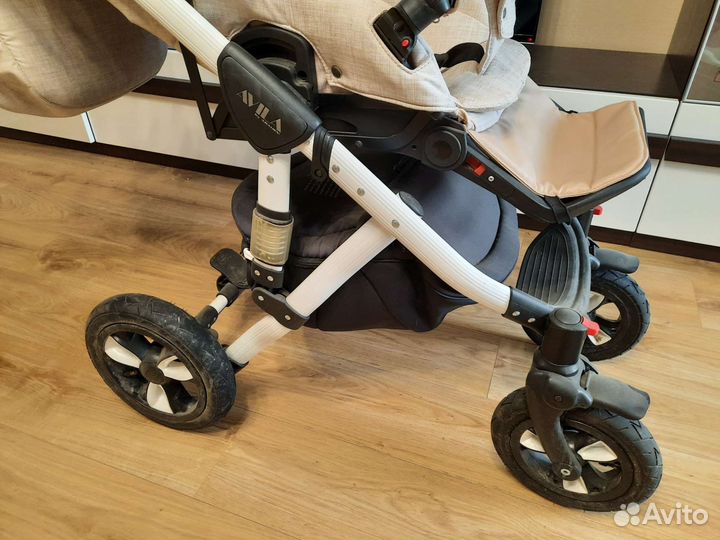 Коляска Adamex Avila (2 в 1), цвет: бежевый