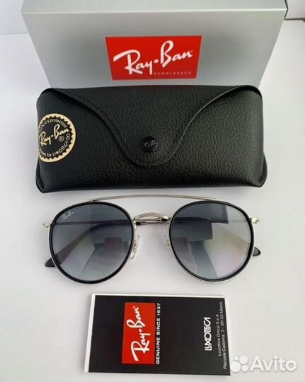 Очки ray ban round double bridge