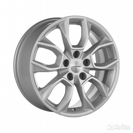Литые диски 7x17 5x110 63.3 ET46 khomen KHW 1713 F-silver