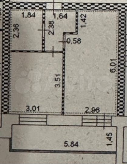 1-к. квартира, 35,3 м², 1/4 эт.