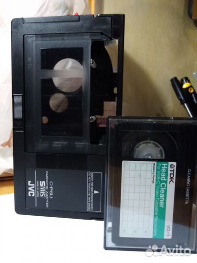 Адаптер JVC для в/к VHS-C, svhs-C и чистящая в/к