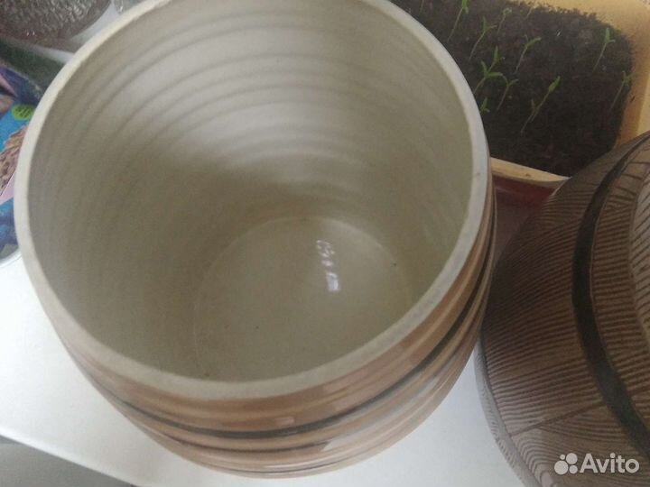 Горшочек керамический бочонок СССР