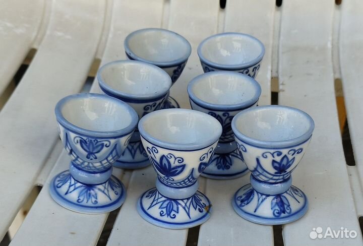 Набор подставок для яиц. Октябрьский фарфор