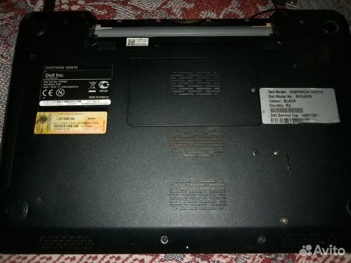 Ноутбук dell inspiron