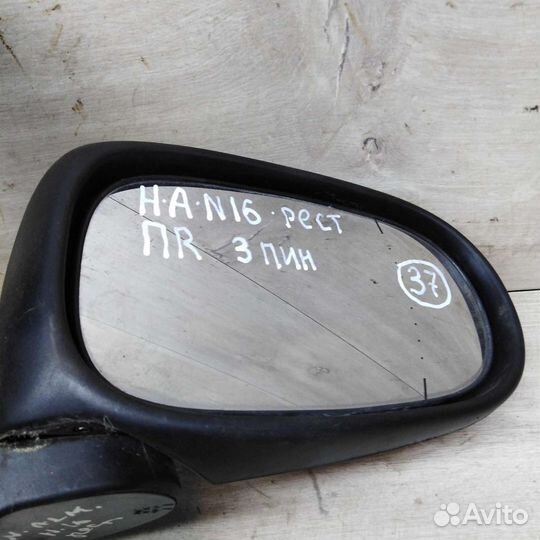 Зеркало наружное правое Nissan Almera N16