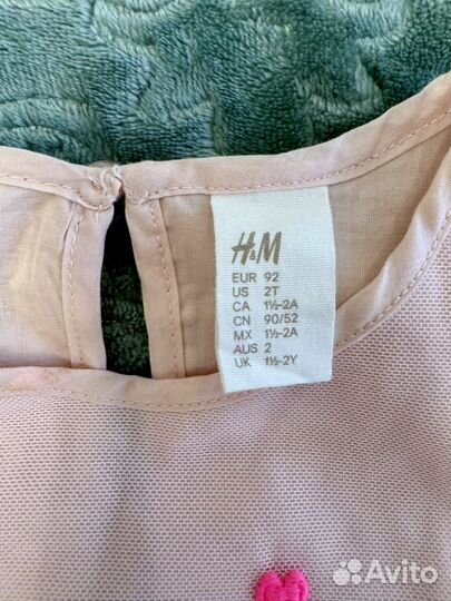 Нарядное платье для девочки H&M 92