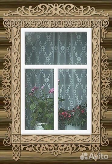 Резная рама на окна зеркала