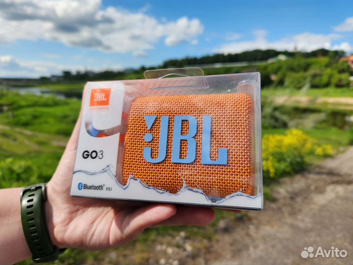 Колонка JBL Go 3, оранжевая. Новая, оригинальная